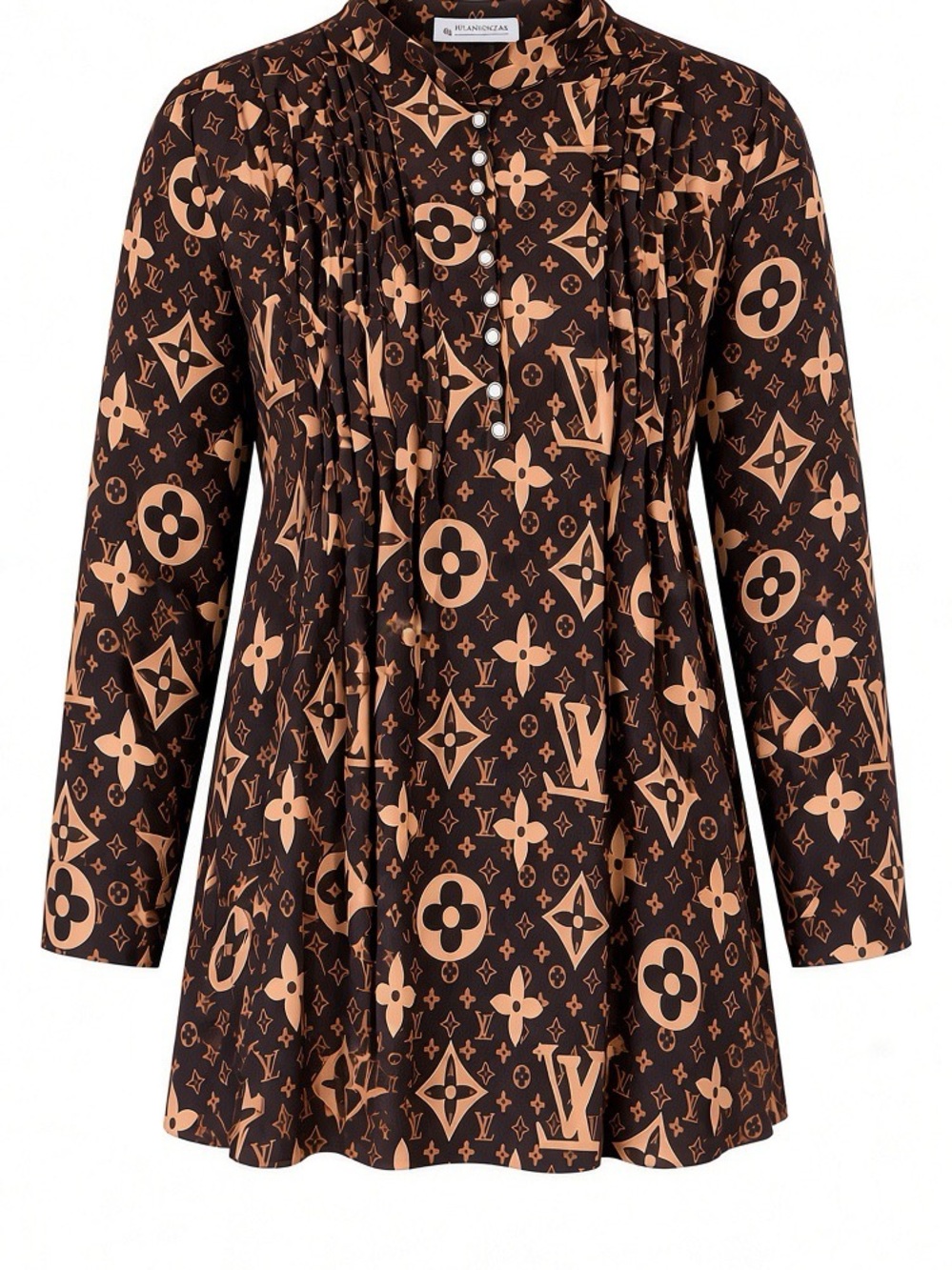 Beautiful LV Patterned Short Dress